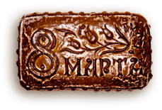 подарочный пряник на 8 марта с логотипом - мини изображение