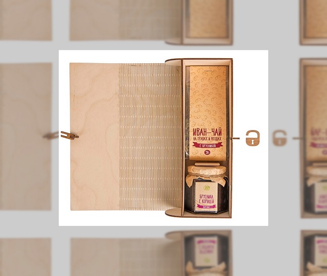 брендированная коробка в виде сейфа, с замочком, для упаковки промо-подарка
