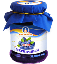 черничный джем с логотипом